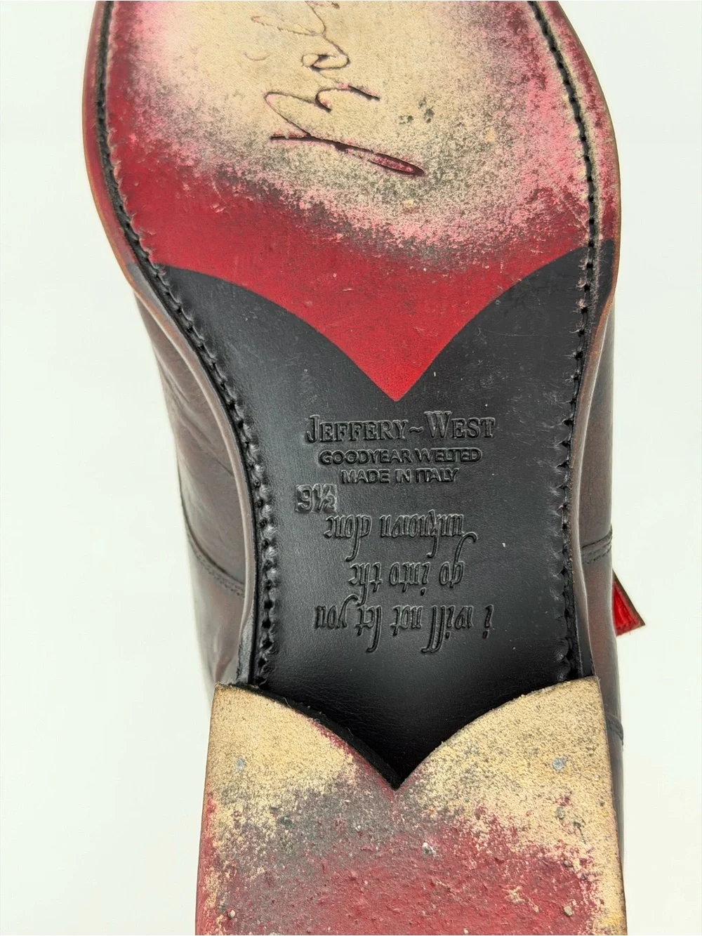 Jeffery West Villain Bela Lugosi Men’s 9.5 Skull Monk Strap Leather Shoes